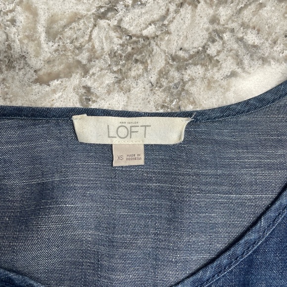 LOFT Denim Jumpsuit - Picture 3 of 4